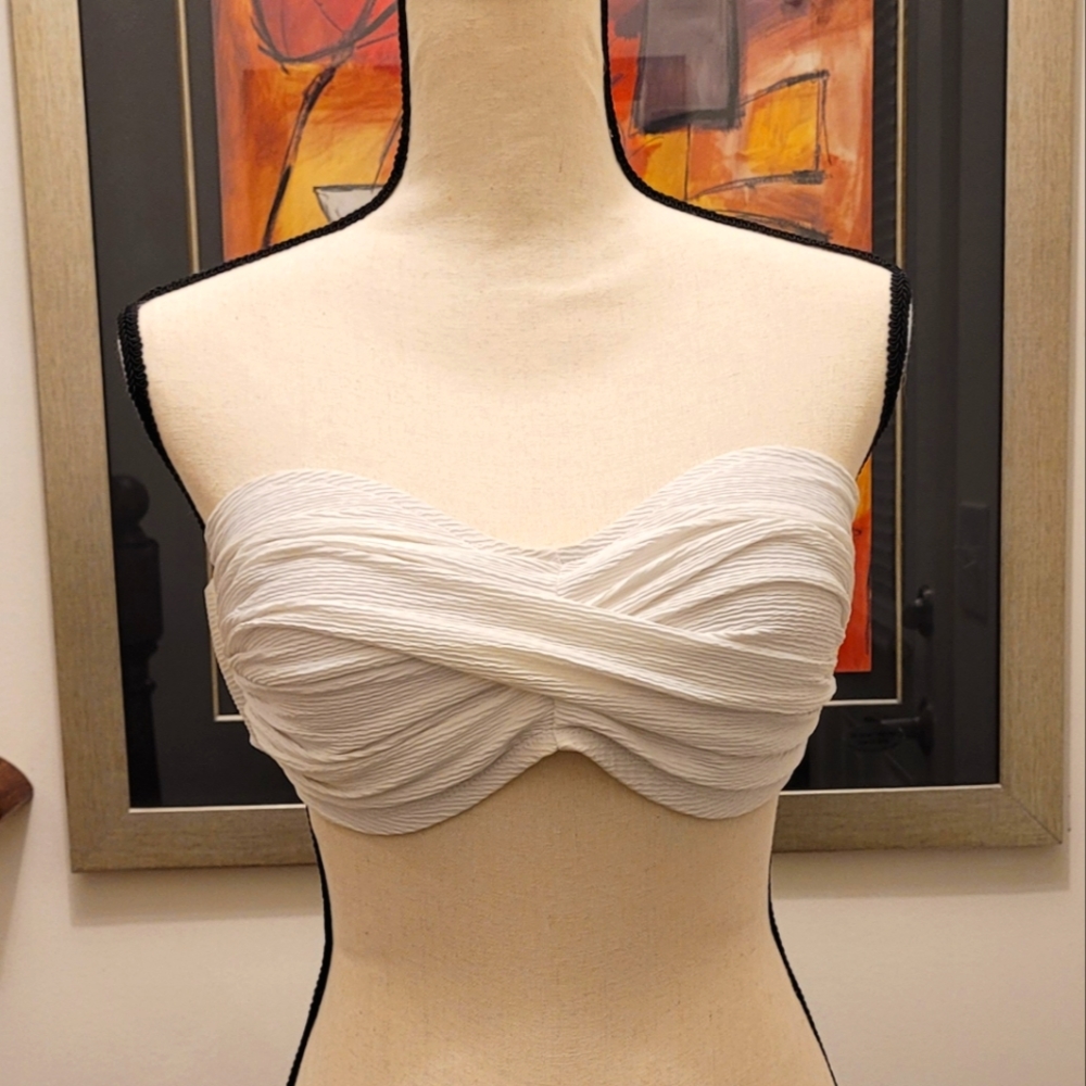 Vitamin A White Swim Bandeau